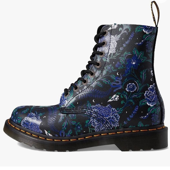 Dr Martens 1460 Pascal Mystic Floral Leather Boots 7 New - Picture 3 of 12